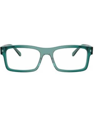 Ray-Ban Rectangle-Frame Glasses - Green