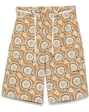 Drole de Monsieur Le Short Workwear Paisley Shorts - Natural
