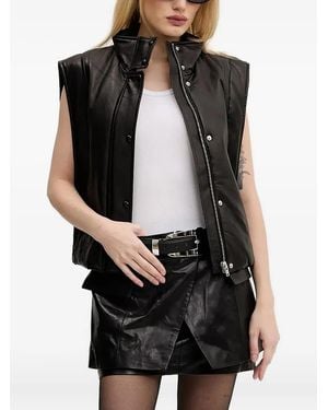 IRO Dario Leather Vest - Black