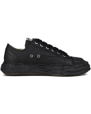 Maison Mihara Yasuhiro Peterson Textured Lace-Up Trainers - Black