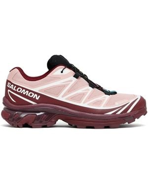 Salomon Burgundy Xt-6 Gore-Tex Trainers - Multicolour