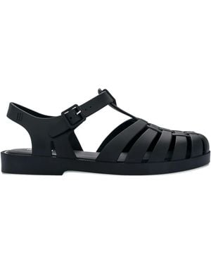 Melissa Possession Strappy Flat Sandals - Black