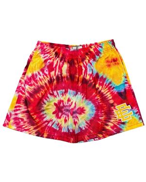 Eric Emanuel Tie-Dye Shorts - Red
