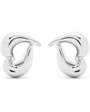 Annelise Michelson Amor Heart-Motif Earrings - White