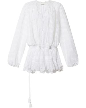 Isabel Marant Preya Cotton Mini Dress - White