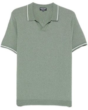 Antony Morato Piped Polo-Collar T-Shirt - Green
