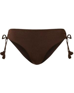 Twinset Crochet-Detail Bikini Bottoms - Brown