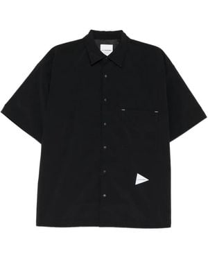 and wander Uv Cut Stretch Shirt - Black