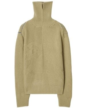 Burberry Ekd Cashmere Jumper - Green