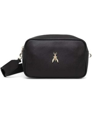 Patrizia Pepe Logo Plaque Satchel - Black