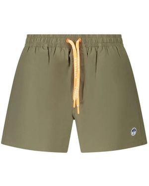 North Sails Logo-Patch Swim Shorts - Green