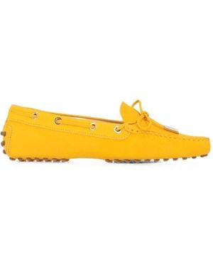 Tod's Gommino Pebble-Sole Loafers - Yellow