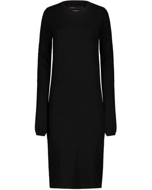 Frenckenberger Long-Sleeve Cashmere Mini Dress - Black