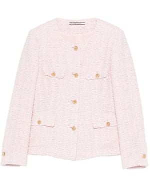 Tagliatore Jodie Button Flap-Pocket Jacket - Pink