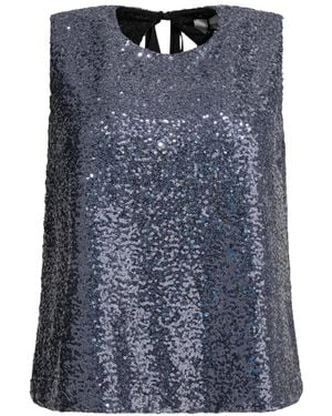 Semler Blouse Crop À Détail Noué - Bleu