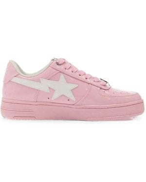 A Bathing Ape Bape Sta Low Tops Sneakers - Pink