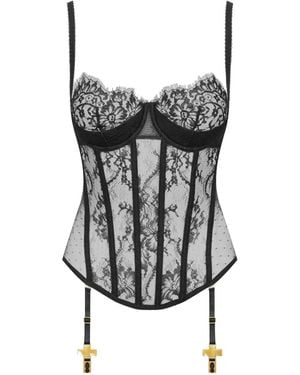 Scandale Corset Inspiration Divine En Dentelle - Black