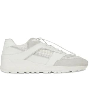Saint Laurent Bump Drawstring Lace-Up Sneakers - White