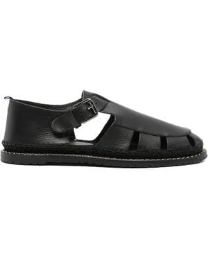 Castañer Buckle-Fastening Leather Sandals - Black