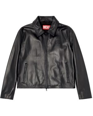 DIESEL L-Amar-Fem-S2 Leather Jacket - Black