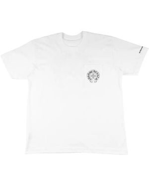Chrome Hearts Horseshoe Logo-Print Pocket T-Shirt - White