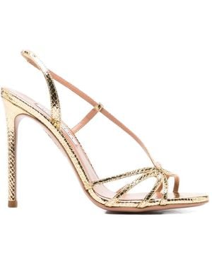 Aquazzura Strappy Heeled Sandals - Metallic