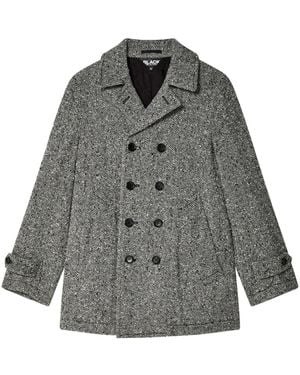 COMME DES GARÇON BLACK Herringbone Coat - Gray