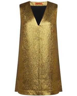 Simon Miller Fountain Metallic-Effect Mini Dress - Green