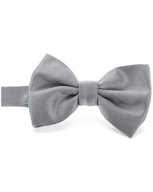 Corneliani Code Silk Satin Bow Tie - Gray