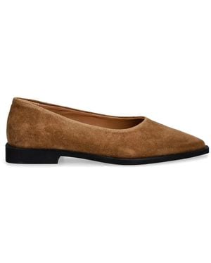 COPENHAGEN Cph415 Pointed Ballet Flats - Brown