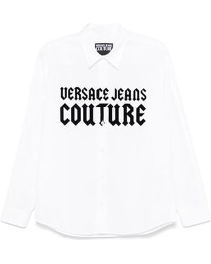 Versace Jeans Couture Gothic-Logo Shirt - White