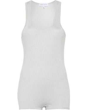 Ioana Ciolacu Body Mit Metallischen Nähten - Weiß