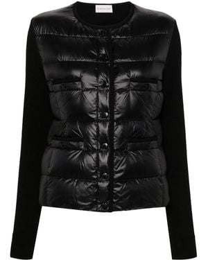 Moncler Jacke Mit Einsätzen - Schwarz