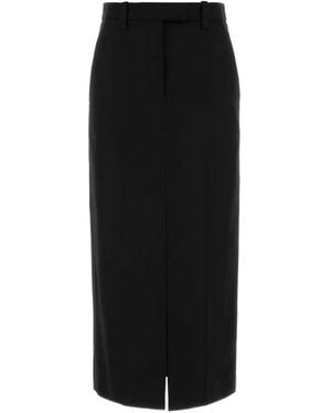 Brunello Cucinelli Belt-Loops Pencil Midi Skirt - Black