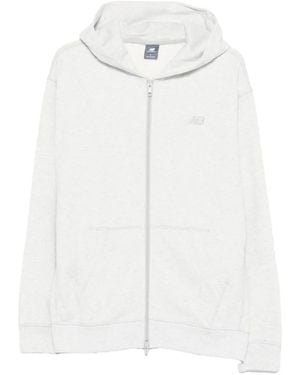 New Balance Hooded Zip Hoodie - White
