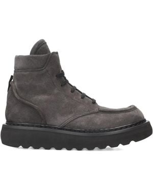 Premiata Lace-Up Platform Boots - Black