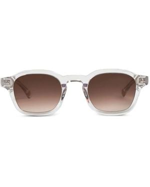 PETER AND MAY S98 Hero Round-Frame Sunglasses - Brown