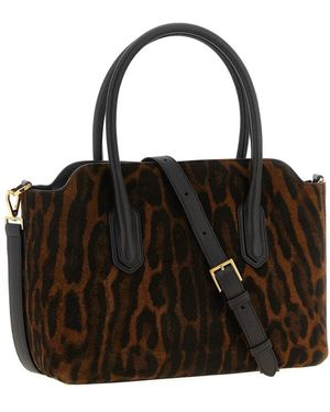 Tom Ford Medium Alexander Ocelot-Print Tote Bag - Black