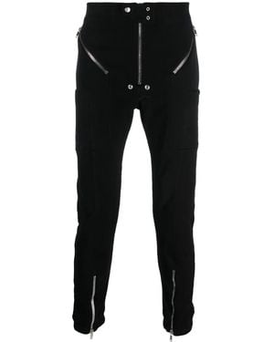 Rick Owens Decorative-Zip Cotton Trousers - Black