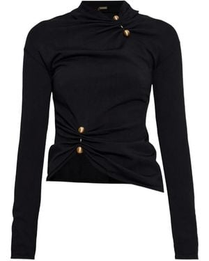 Cult Gaia Callie Knit Top - Black