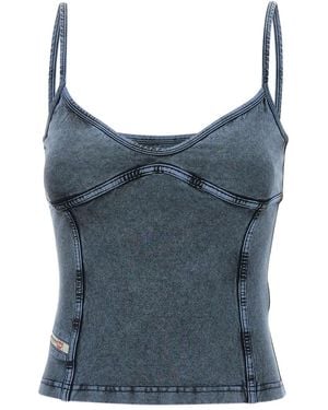 DIESEL Top aus Denim - Blau