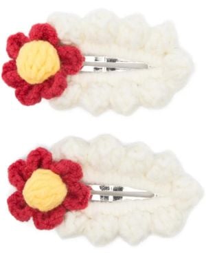 Stine Goya クロシェ ヘアクリップ - ホワイト