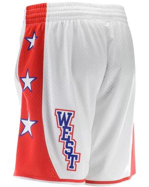 Mitchell & Ness Short West À Détail D'Étoile - Blanc