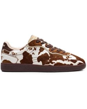 HOFF Park Cow-Print Pony-Hair Trainers - Brown