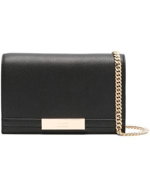 Elisabetta Franchi Mini-Plaque Clutch Bag - Nero