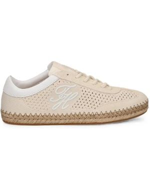 Tommy Hilfiger Perforated Espadrille Trainers - White