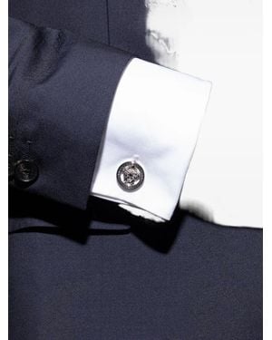 Versace Medusa Head Round-Shape Cufflinks - Blue