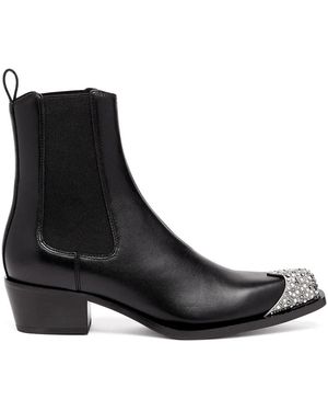 DIESEL D-Calamity Ab Leather Boots - Black