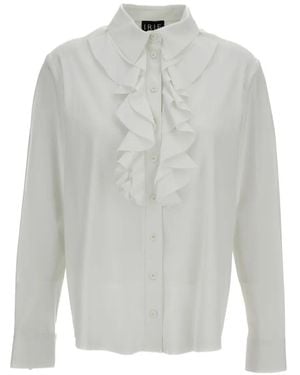 Irie Ruffled-Trim Long-Sleeve Shirt - White