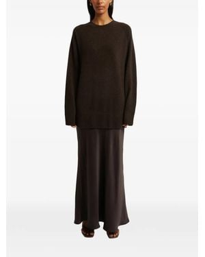 Christopher Esber Monument Silk-Panel Dress - Black